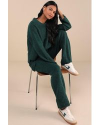 Lulus - Signature Sunday Knit Sweater Pants - Lyst
