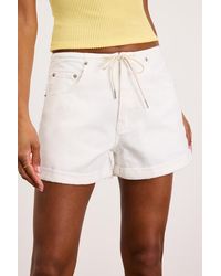 Daze Denim - Maddie Mid-Rise Drawstring Denim Shorts - Lyst