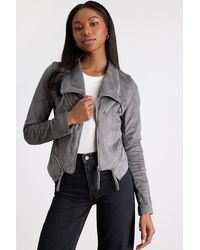 Lulus - Ready For Anything Suede Moto Jacket - Lyst
