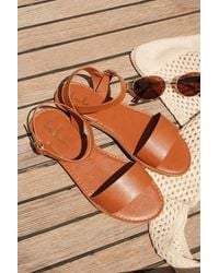Lulus - Hearts And Hashtags Flat Sandals - Lyst
