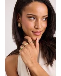 Lulus - Shanae Stone Five-Piece Ring Set - Lyst