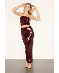 Extro & Vert - Wren Sequin Column Maxi Skirt - Lyst
