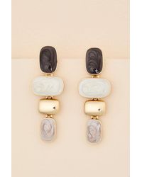 Lulus - Olivine Multi Stone Drop Earrings - Lyst