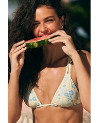 Dippin' Daisy's - Billy Floral Triangle Bikini Top - Lyst