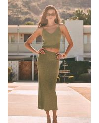 Lulus - Yamina Sequin Sweater Maxi Skirt - Lyst