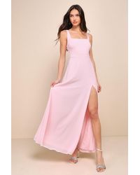 Lulus - Remarkable Arrival Sleeveless Maxi Dress - Lyst