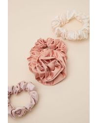 Kitsch - Rosette Terracotta 3-Pc Satin Scrunchie Set - Lyst