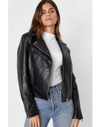 Lulus - Wild Perfection Vegan Leather Moto Jacket - Lyst