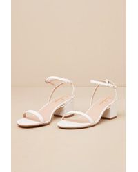 Lulus - Julie Ankle Strap Heels - Lyst