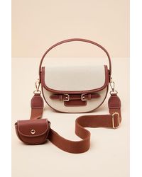 Lulus - Topanga Canvas Crossbody Handbag - Lyst