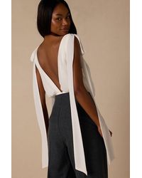 Lulus - Leonie Tie-Strap Bodysuit - Lyst
