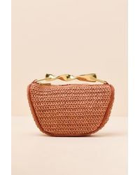 Lulus - Delta Raffia Twisted Handle Crossbody Handbag - Lyst