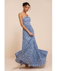 Lulus - Perfectly Stunning Floral Burnout Maxi Dress - Lyst