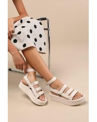 Teva - Mevia Birch Strappy Flatform Sandals - Lyst