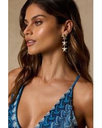 Lulus - Damietta Starfish Drop Earrings - Lyst