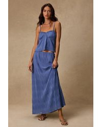 Lulus - Paola Textured Maxi Skirt - Lyst