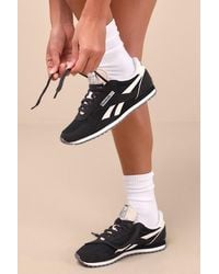 Reebok - Classic Az Washed And Chalk Suede Leather Sneakers - Lyst