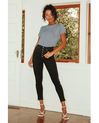 Lulus Basics - Skyra T-Shirt Bodysuit - Lyst