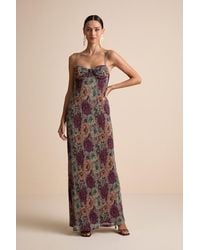 Lulus - Kendlyn Multi Floral Plisse Maxi Dress - Lyst