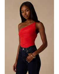 Lulus - Willow Ruched Asymmetrical Tank Top - Lyst