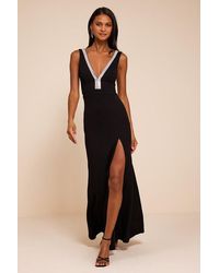 Lulus - Stunned By You Rhinestone Mermaid Maxi Dress - Lyst