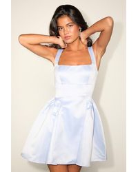 Lulus - Adorable Promise Satin Sleeveless Mini Dress - Lyst