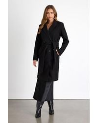 Lulus - Cantrell Double-Breasted Faux Fur Coat - Lyst