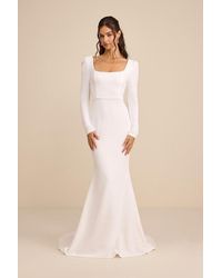 Lulus - Jilla Backless Long Sleeve Maxi Dress - Lyst