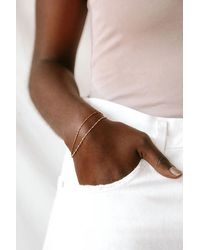 Lulus - Dearly Dainty 14Kt Chain Layered Bracelet - Lyst