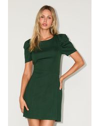 Lulus - Kasai Hunter Short Sleeve Mini Dress - Lyst