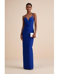 Lulus - Hadrina Ponte Knit Column Maxi Dress - Lyst