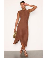 Lulus - Octavia Mesh Drop Waist Midi Dress - Lyst