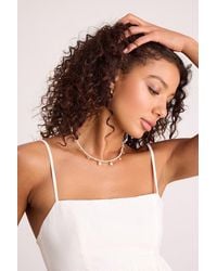 Lulus - Gwendola Beaded Charm Necklace - Lyst