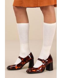 Seychelles - Play Pretend Tortoise Patent Mary Jane Pumps - Lyst