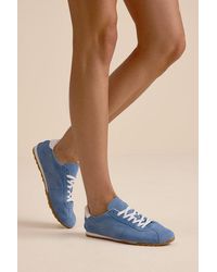 Dolce Vita - Serina Suede Leather Lace-Up Sneakers - Lyst