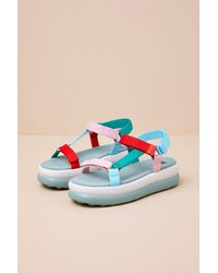 Camper - Twins Multi Strappy Flatform Sandals - Lyst