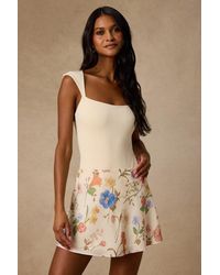 Lulus - Solenne Floral High-Rise Mini Skirt - Lyst