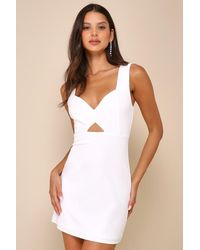 Lulus - Flawless Confidence Cutout Bodycon Mini Dress - Lyst