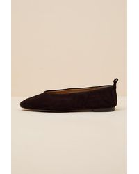 Steve Madden - Swanky Chocolate Leather Ballet Flats - Lyst