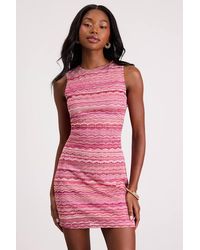 Lulus - Girona Multi Sleeveless Sweater Mini Dress - Lyst