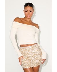 Lulus - Caleta Sequin Low-Rise Mini Skirt - Lyst