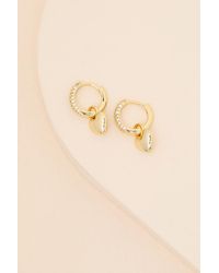 Luv Aj - Pippa Huggie Hoop Heart Earrings - Lyst