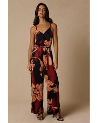 Lulus - Nadia Floral Print Jumpsuit - Lyst