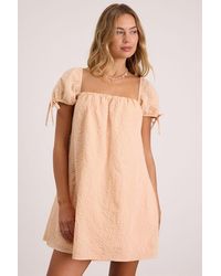 Lulus - Mirela Textured Shift Mini Dress - Lyst