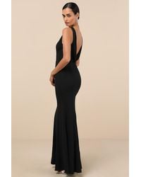 Lulus - Maike Cowl Back Mermaid Maxi Dress - Lyst