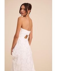 Lulus - Garden Of Romance Burnout Maxi Dress - Lyst