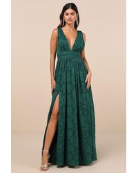 Lulus - Sweet Sophistication Burnout Floral Maxi Dress - Lyst