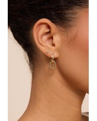 Lulus - Sabelle 14Kt Rhinestone Earrings - Lyst