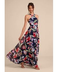 Lulus - Lilja Floral Print Maxi Dress - Lyst