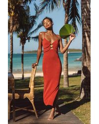 Lulus - Ainara Cutout Sleeveless Midi Sweater Dress - Lyst